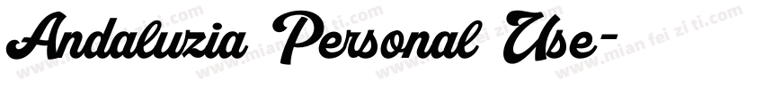 Andaluzia Personal Use字体转换
